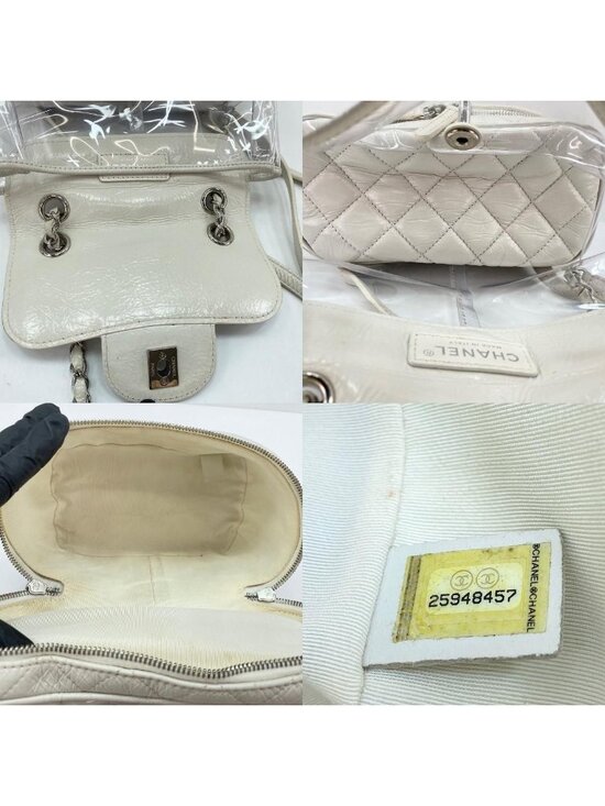 Chanel Backpack Quilted White main image 9